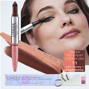 Clinique High Impact Shadow Play Shadow + Definer* ~ 11 Pink & Black Honey NIB